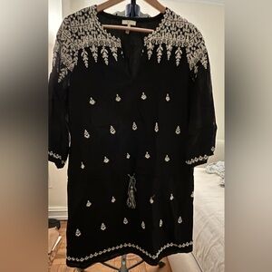 Joie // Black Boho Dress // M